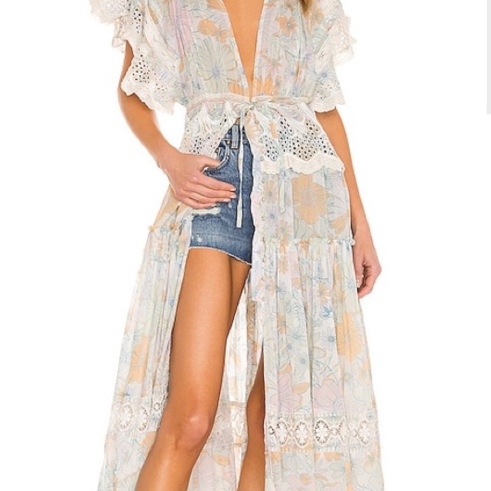 Free people field of dreams top/dress in ivory